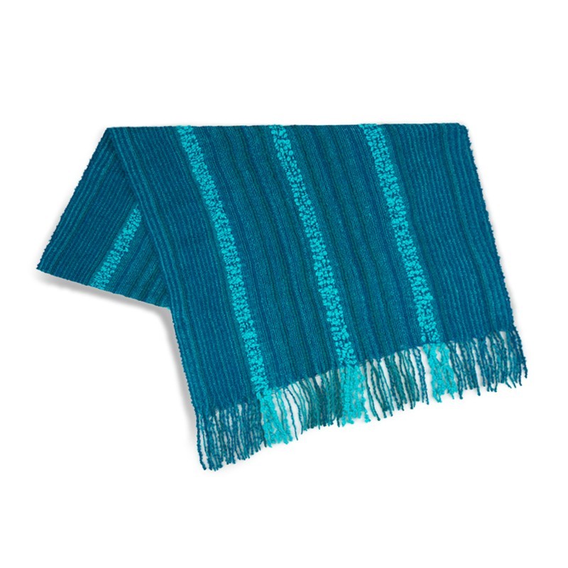 MAXI Etole IQUITOS turquoise, verte et bleue en Baby Alpaga MAXI Etole IQUITOS turquoise, verte et bleue en Baby Alpaga