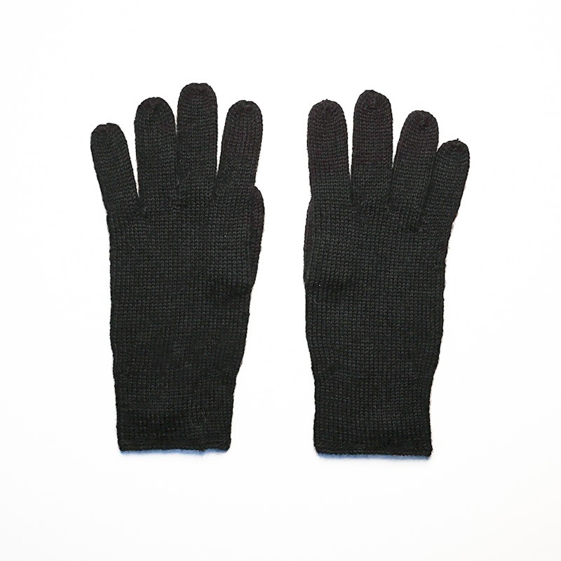 Gants PISAC en baby alpaga NOIR