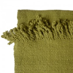 Echarpe tissée en laine vierge de Patagonie VERT OLIVE