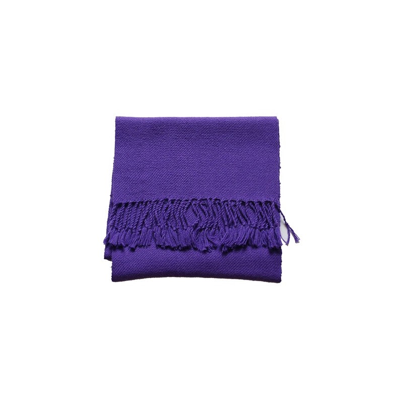 Echarpe artisanale simple fil 100% alpaga VIOLET Echarpe artisanale simple fil 100% alpaga VIOLET