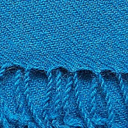 Echarpe artisanale simple fil 100% alpaga TURQUOISE